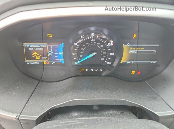 2FMPK4J91LBB21101 2020 FORD EDGE Gold ხელსაწყოთა პანელის ხედი