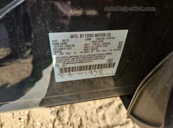 2FMPK4J91MBA33313 2021 FORD EDGE Серый Вид подкапотного пространства