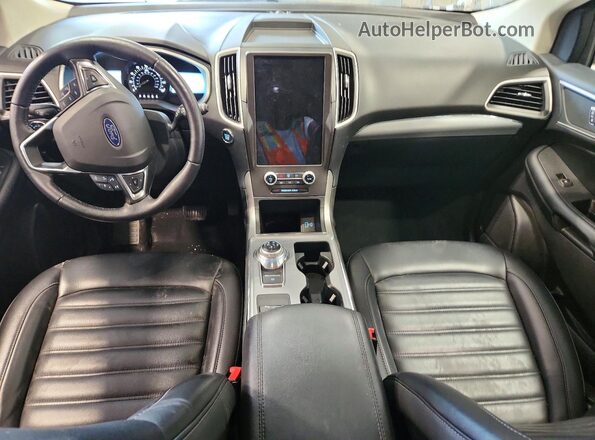 2FMPK4J91MBA35935 2021 FORD EDGE Black წინა პანელის ხედი