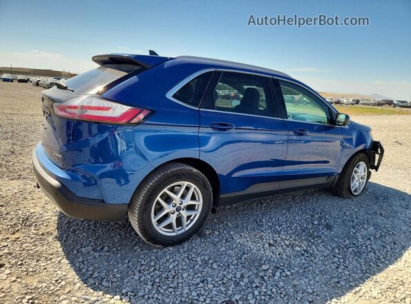 2FMPK4J91NBA22460 2022 FORD EDGE Blue Trasero derecho