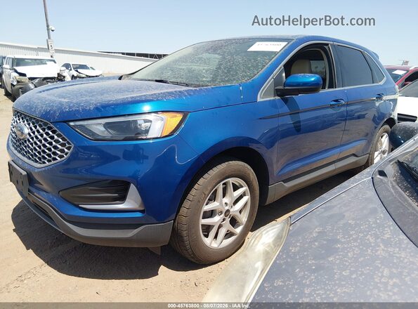 2FMPK4J91PBA42677 2023 FORD EDGE Blue Առջևի ձախ երեք քառորդ տեսարան