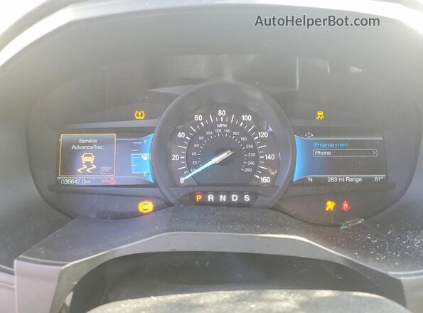 2FMPK4J91RBA38728 2024 FORD EDGE White Instrument cluster view