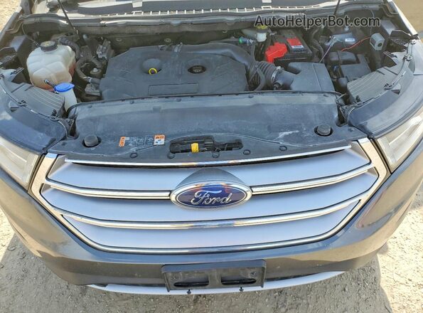 2FMPK4J92GBC18782 2016 FORD EDGE Gray Vista del compartimento del motor