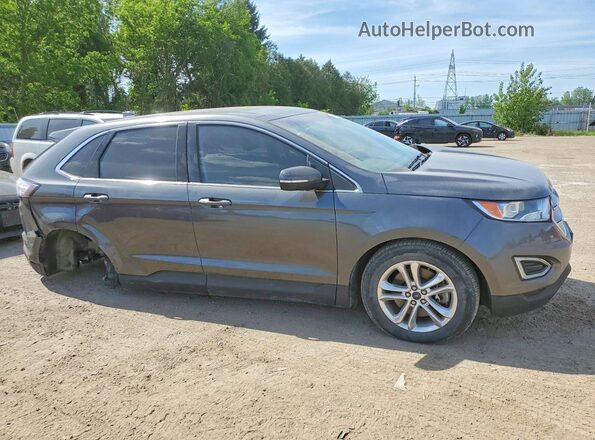 2FMPK4J92GBC18782 2016 FORD EDGE Gray Delantero derecho