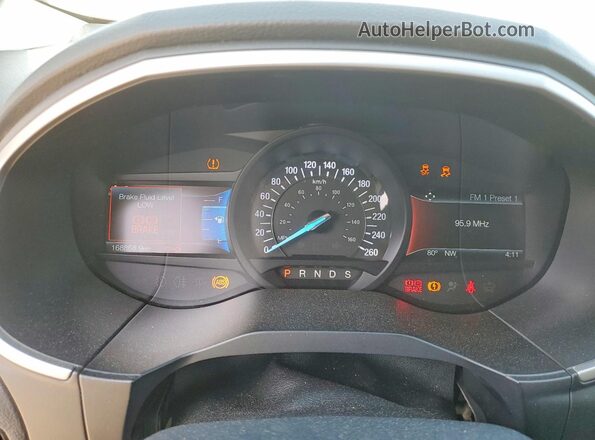 2FMPK4J92GBC18782 2016 FORD EDGE Gray Vista del cuadro de instrumentos