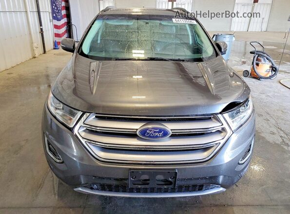 2FMPK4J92GBC50406 2016 FORD EDGE Gray Դիմացի տեսք
