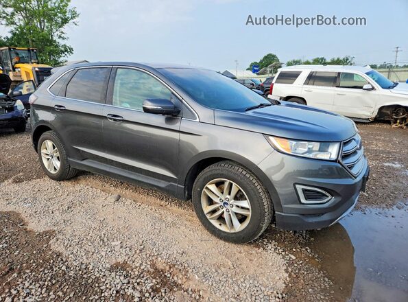2FMPK4J92HBB40280 2017 FORD EDGE Gray Delantero derecho