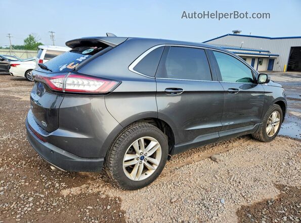 2FMPK4J92HBB40280 2017 FORD EDGE Gray Trasero derecho