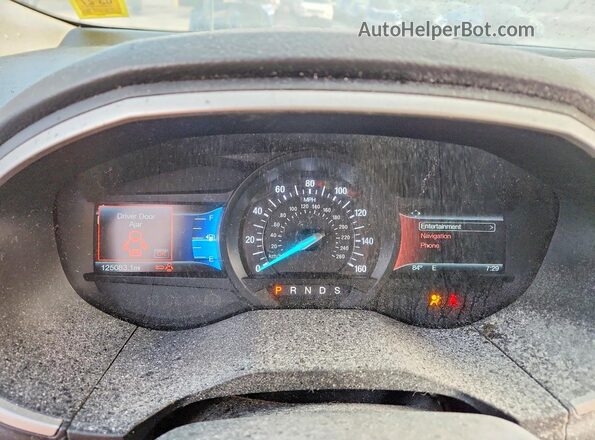 2FMPK4J92HBB40280 2017 FORD EDGE Gray Vista del cuadro de instrumentos
