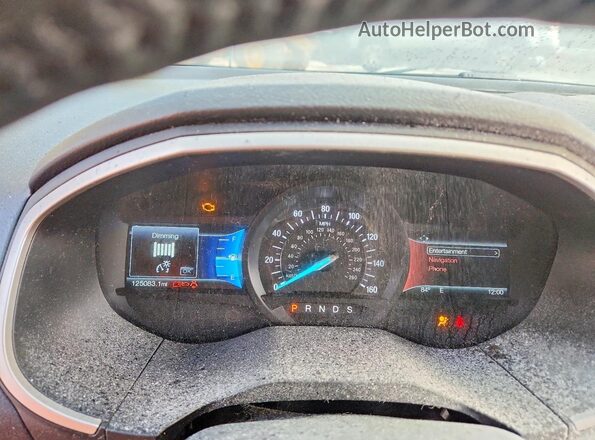 2FMPK4J92HBB40280 2017 FORD EDGE Gray Vista interior delantera