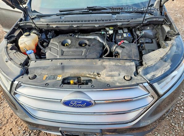 2FMPK4J92HBB40280 2017 FORD EDGE Gray Vista del compartimento del motor