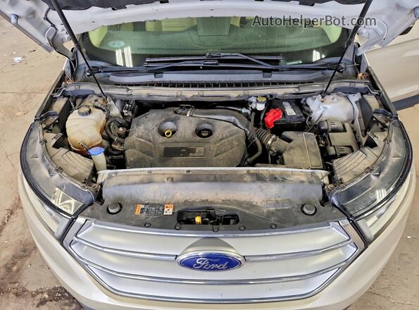 2FMPK4J92HBB53577 2017 FORD EDGE Beige Vista interior trasera