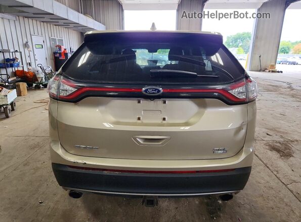 2FMPK4J92HBB53577 2017 FORD EDGE Beige Vista trasera