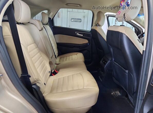 2FMPK4J92HBB53577 2017 FORD EDGE Beige Vista de los asientos traseros