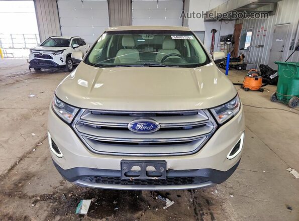 2FMPK4J92HBB53577 2017 FORD EDGE Beige Vista frontal