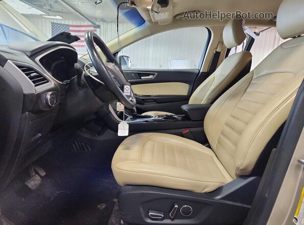 2FMPK4J92HBB53577 2017 FORD EDGE Beige Vista interior delantera