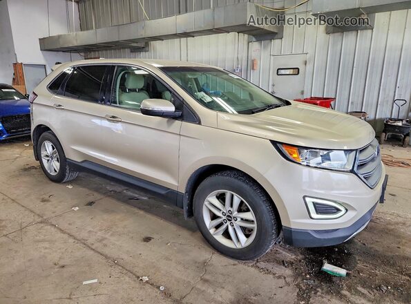 2FMPK4J92HBB53577 2017 FORD EDGE Beige Delantero derecho