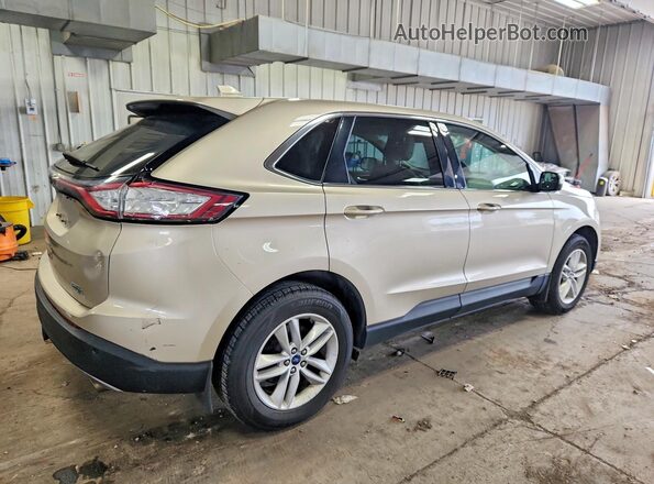 2FMPK4J92HBB53577 2017 FORD EDGE Beige Trasero derecho
