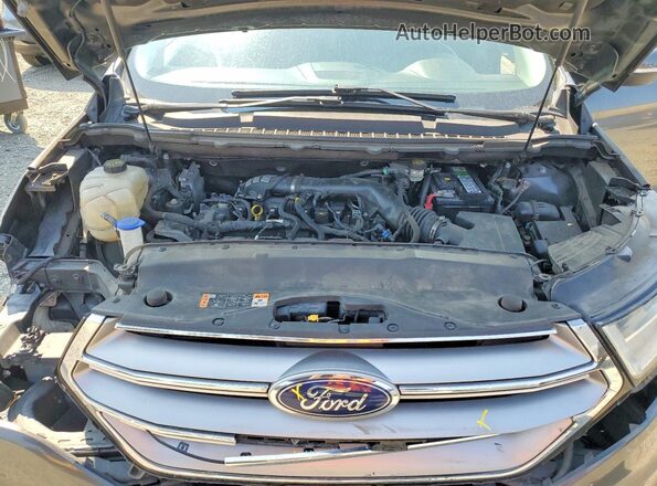 2FMPK4J92HBC56675 2017 FORD EDGE Gray Engine compartment view