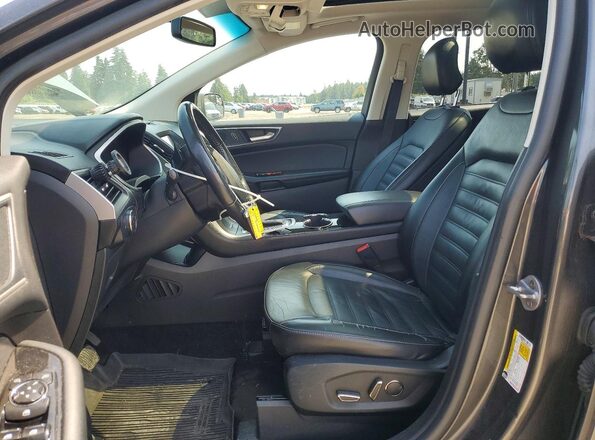 2FMPK4J92HBC56675 2017 FORD EDGE Gray Front interior view