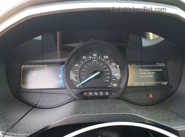 2FMPK4J92HBC56675 2017 FORD EDGE Gray Instrument cluster view