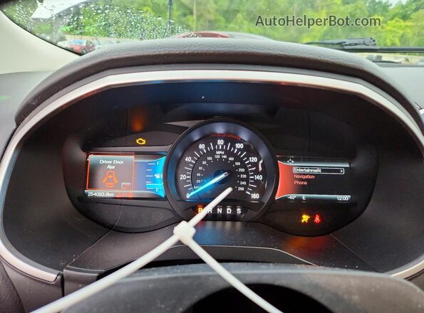 2FMPK4J92JBC02976 2018 FORD EDGE Silver Սարքավորումների վահանակի տեսք