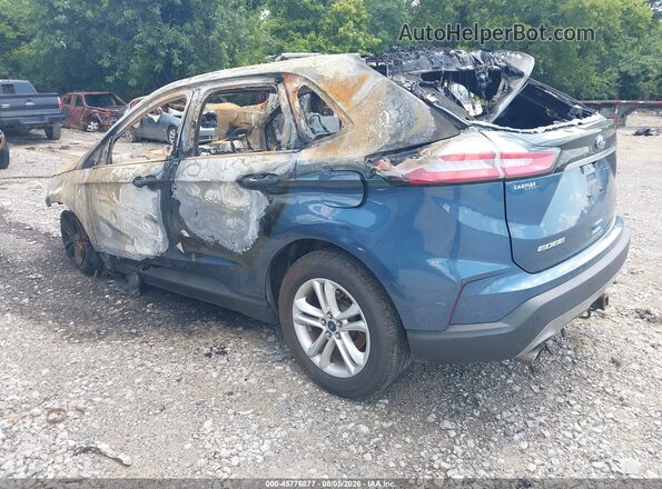2FMPK4J92KBC25174 2019 FORD EDGE Blue Tył lewy
