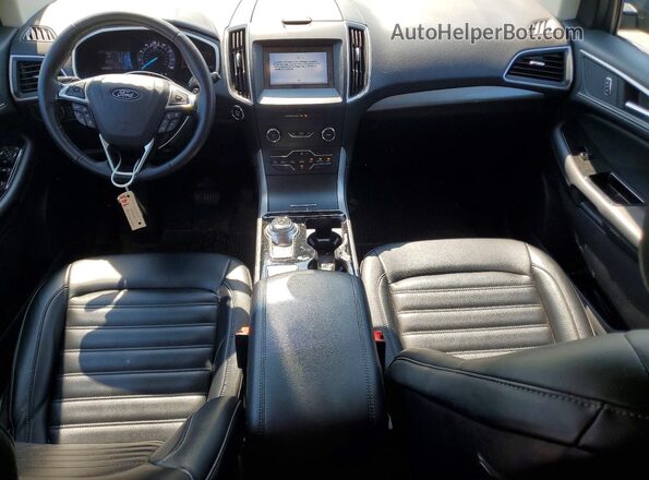 2FMPK4J92KBC46445 2019 FORD EDGE Blue Вид панелі приладів