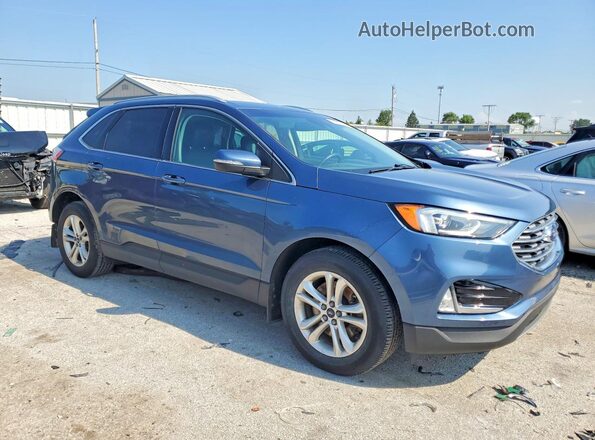 2FMPK4J92KBC46445 2019 FORD EDGE Blue Передня права чверть