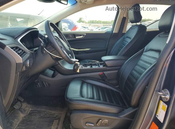 2FMPK4J92KBC46445 2019 FORD EDGE Blue Вид салону спереду