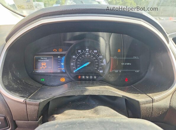 2FMPK4J92LBA15191 2020 FORD EDGE Черный Вид щитка приборов
