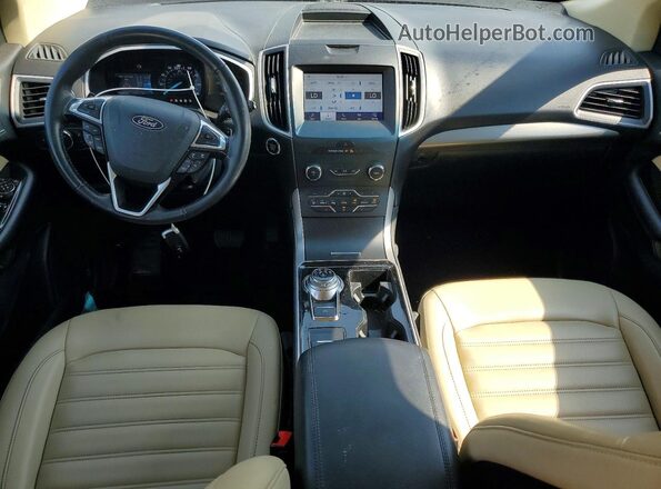 2FMPK4J92LBA31312 2020 FORD EDGE White Widok deski rozdzielczej