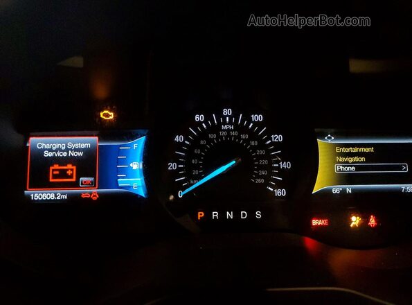 2FMPK4J92LBB41938 2020 FORD EDGE White Instrument cluster view