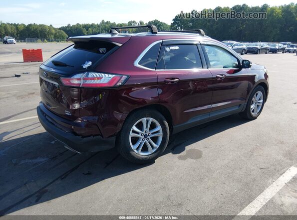 2FMPK4J92LBB57007 2020 FORD EDGE Maroon Rear right