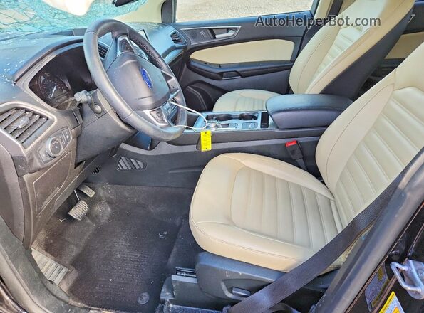 2FMPK4J92NBA64264 2022 FORD EDGE Black Widok wnętrza z przodu