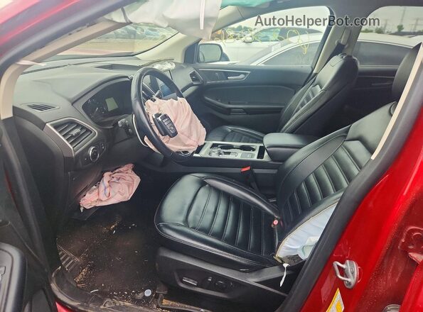 2FMPK4J92PBA09168 2023 FORD EDGE Red Vista interior delantera