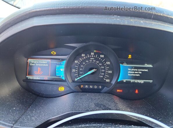 2FMPK4J92RBA50404 2024 FORD EDGE Charcoal Instrument cluster view