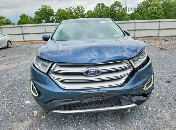 2FMPK4J93GBB02197 2016 FORD EDGE Blue Front view