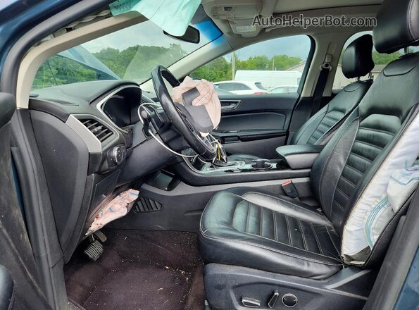 2FMPK4J93GBB02197 2016 FORD EDGE Blue Front interior view