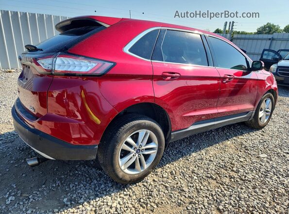 2FMPK4J93HBB09510 2017 FORD EDGE Red Rear right