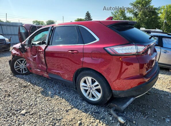2FMPK4J93HBB09510 2017 FORD EDGE Red Rear left