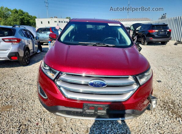 2FMPK4J93HBB09510 2017 FORD EDGE Red Front view