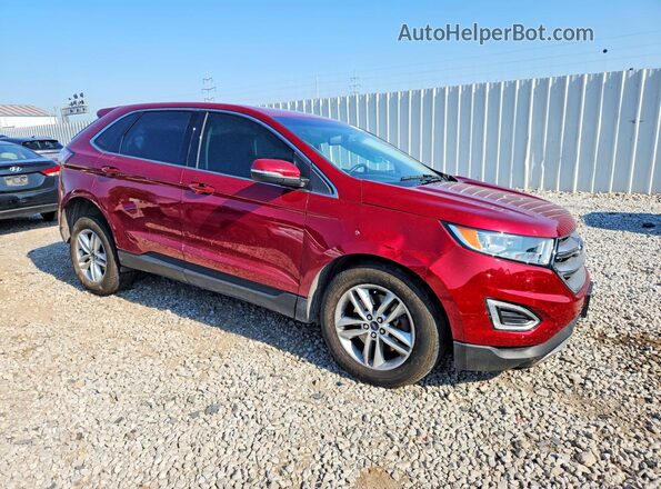2FMPK4J93HBB09510 2017 FORD EDGE Red Front right