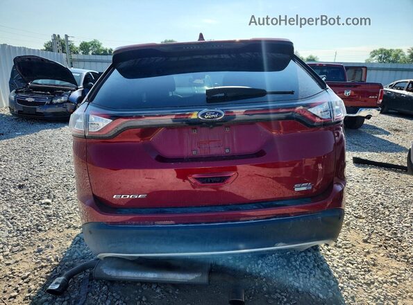 2FMPK4J93HBB09510 2017 FORD EDGE Red Rear view