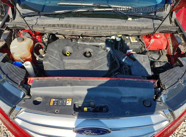 2FMPK4J93HBB09510 2017 FORD EDGE Red Engine compartment view