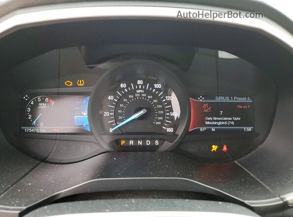 2FMPK4J93HBB30440 2017 FORD EDGE White Vista del cuadro de instrumentos