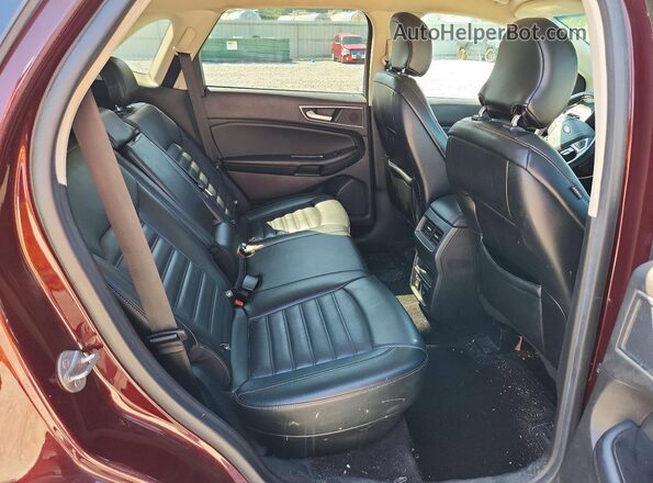 2FMPK4J93HBC21093 2017 FORD EDGE Maroon Vista interior trasera