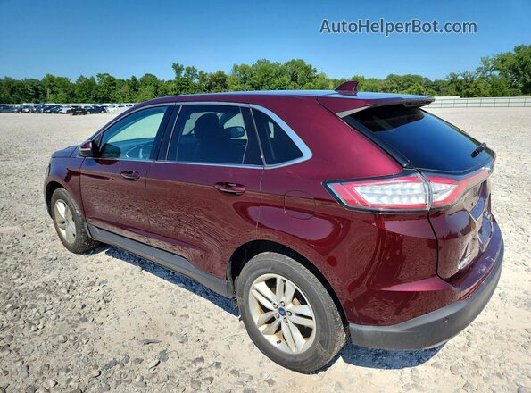 2FMPK4J93HBC21093 2017 FORD EDGE Maroon Trasero izquierdo