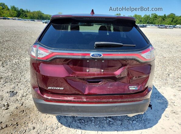 2FMPK4J93HBC21093 2017 FORD EDGE Maroon Vista trasera