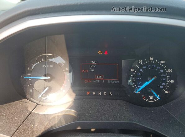 2FMPK4J93HBC67619 2017 FORD EDGE Silver Widok zestawu wskaźników